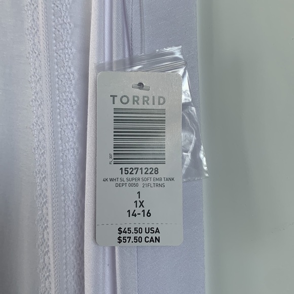 Torrid Super Soft Embriodered Tank - Picture 8 of 10